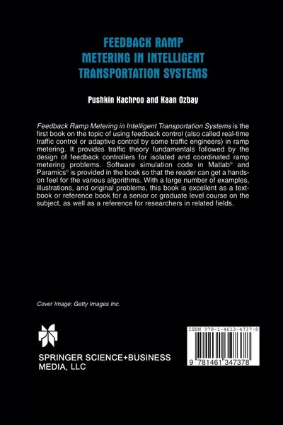 Produktbild: Feedback Ramp Metering in Intelligent Transportation Systems