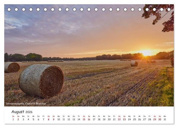 Produktbild: Emsland Impressionen (Tischkalender 2026 DIN A5 quer), CALVENDO Monatskalender