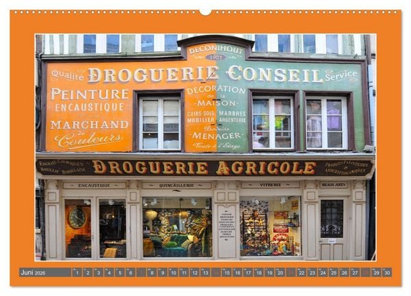 Produktbild: Hereinspaziert &ndash; Ladenfronten in Frankreich (Wandkalender 2026 DIN A2 quer), CALVENDO Monatskalender