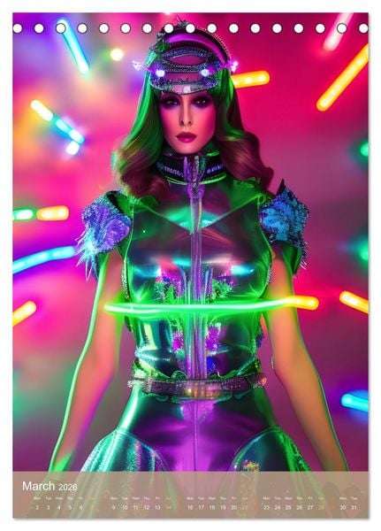 Produktbild: Future Fashion Unveiled (Desk Calendar 2026 DIN A5 portrait), CALVENDO 12 Month DeskCalendar
