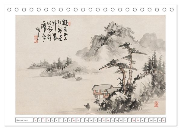 Produktbild: Yoshitsugu Haizan (Tischkalender 2026 DIN A5 quer), CALVENDO Monatskalender
