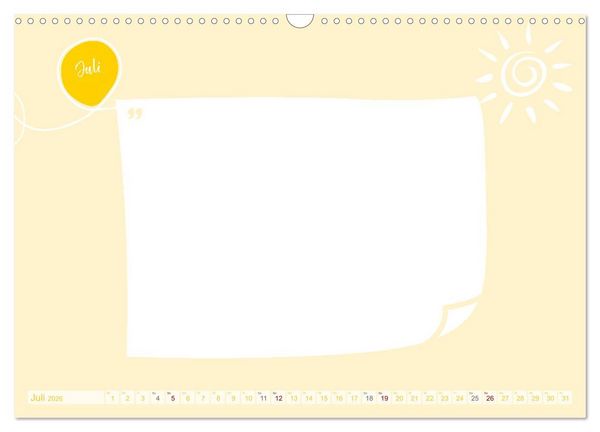 Produktbild: 12 x Motivation - Bastelkalender (Wandkalender 2026 DIN A3 quer), CALVENDO Monatskalender