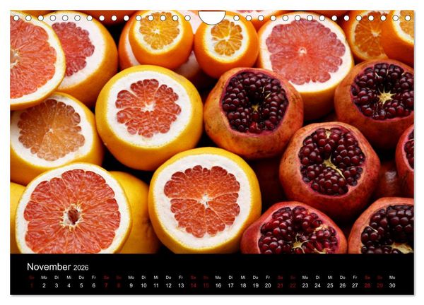 Produktbild: Erfrischend fruchtig (Wandkalender 2026 DIN A4 quer), CALVENDO Monatskalender