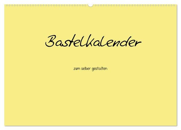Produktbild: Bastelkalender - Gelb (Wandkalender 2026 DIN A2 quer), CALVENDO Monatskalender