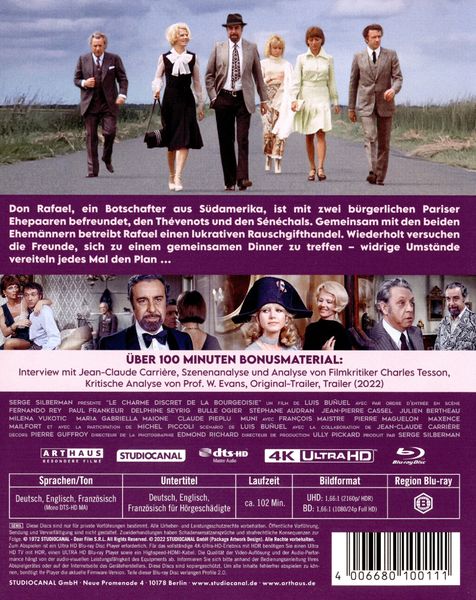 Produktbild: Der diskrete Charme der Bourgeoisie - 50th Anniversary Edition (+ Blu-ray)