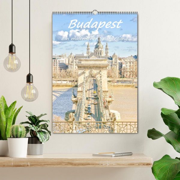 Produktbild: Budapest - Ein malerischer Spaziergang (Wandkalender 2026 DIN A2 hoch), CALVENDO Monatskalender