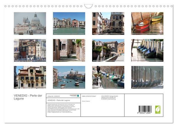 Produktbild: VENEDIG - Perle der Lagune (Wandkalender 2026 DIN A3 quer), CALVENDO Monatskalender
