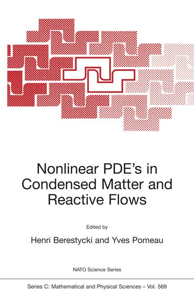 Produktbild: Nonlinear PDE&rsquo;s in Condensed Matter and Reactive Flows