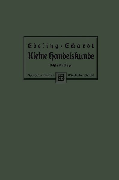 Produktbild: Kleine Handelskunde