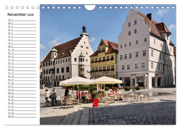 Produktbild: N&ouml;rdlingen - Ansichtssache (Wandkalender 2026 DIN A4 quer), CALVENDO Monatskalender