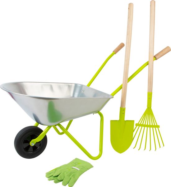 Produktbild: small foot 11627 - Kinder-Schubkarre mit Gartenwerkzeug