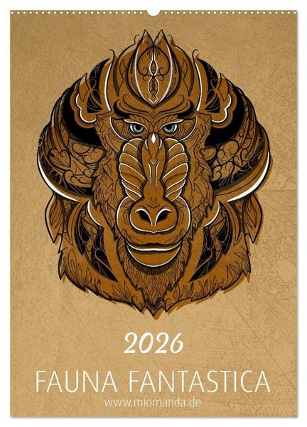 Fauna Fantastica (Wandkalender 2026 DIN A2 hoch), CALVENDO Monatskalender