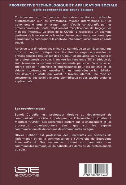 Produktbild: Cordelier, B: Communications num&eacute;riques en sant&eacute;