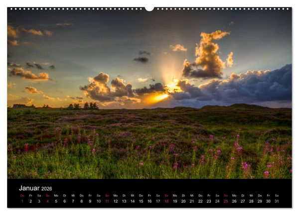 Produktbild: Sylt Morsumer Kliffabende Fotografien von Tobias Thiele (Wandkalender 2026 DIN A2 quer), CALVENDO Monatskalender