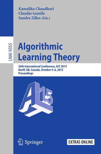 Produktbild: Algorithmic Learning Theory