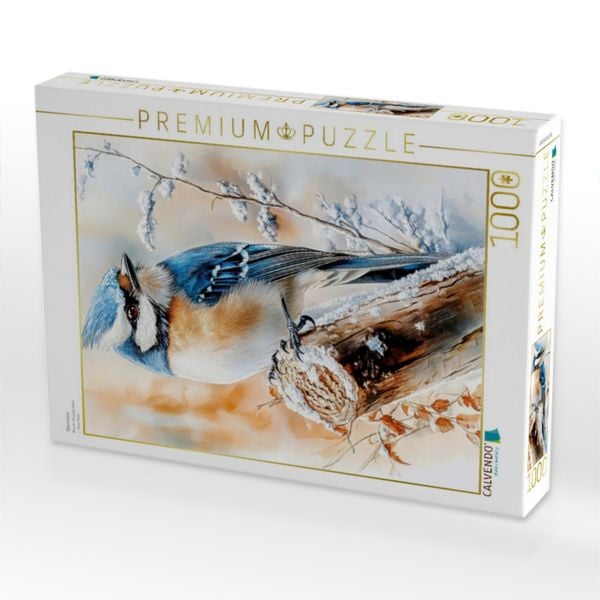 Produktbild: CALVENDO Puzzle Blaumeise | 1000 Teile Lege-Gr&ouml;&szlig;e 64x48cm Foto-Puzzle f&uuml;r gl&uuml;ckliche Stunden