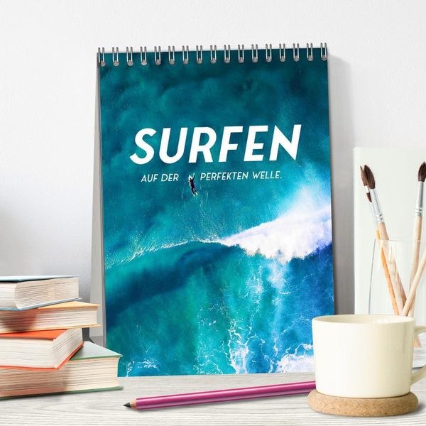 Produktbild: Surfen - Auf der perfekten Welle. (Tischkalender 2026 DIN A5 hoch), CALVENDO Monatskalender