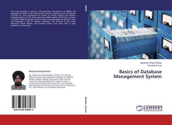 Produktbild: Basics of Database Management System