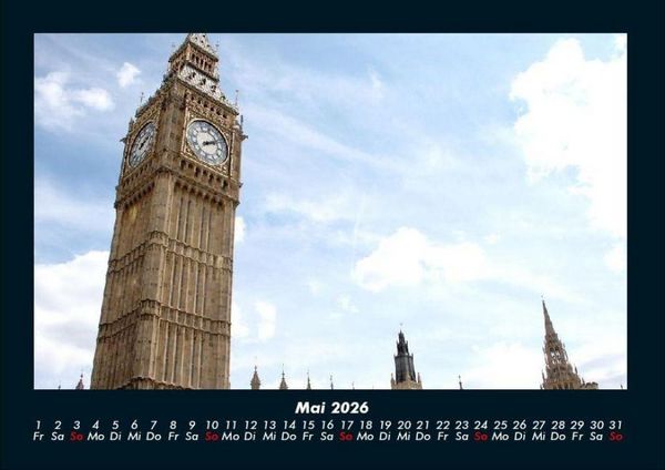 Produktbild: London 2026 Fotokalender DIN A4