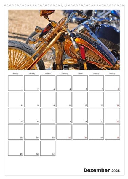 Produktbild: Best of Harley-Davidson Custom-Style 2025 (hochwertiger Premium Wandkalender 2025 DIN A2 hoch), Kunstdruck in Hochglanz