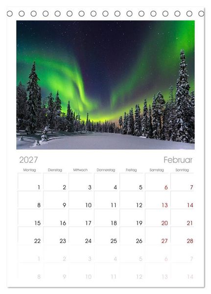 Produktbild: Tischplaner 2027 - Wild, Wild Places (A5 Tischkalender zum Aufstellen) CALVENDO