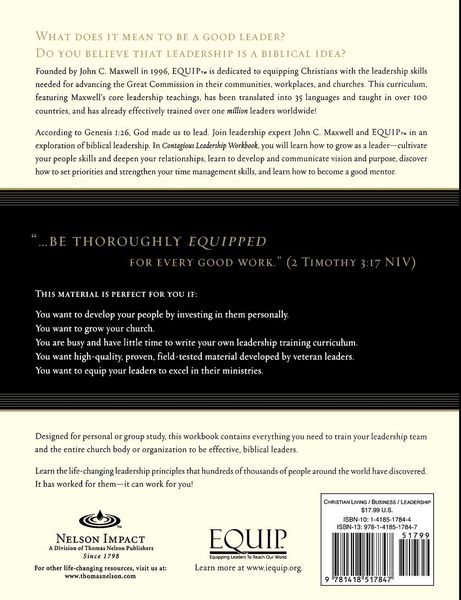 Produktbild: The Contagious Leadership Workbook