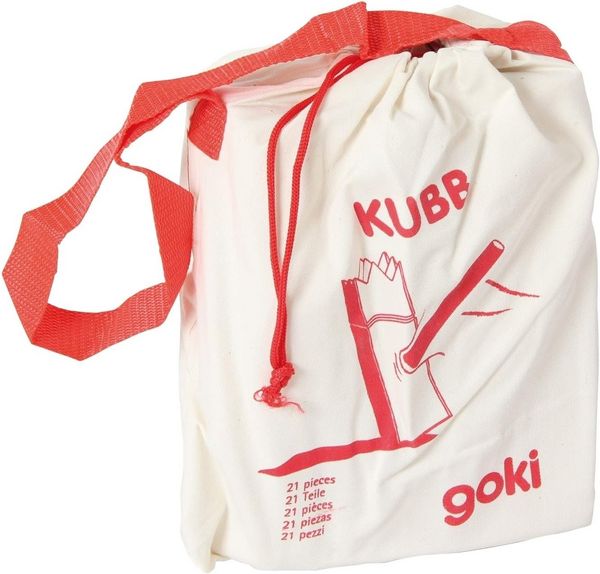 Produktbild: Wikingerspiel Kubb, kleine Gr&ouml;&szlig;e, im Baumwollbeutel