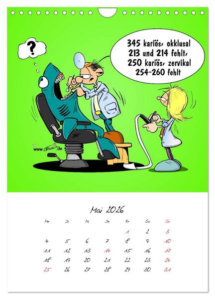 Produktbild: Trumix Cartoons - Gesundheit (Wandkalender 2026 DIN A4 hoch), CALVENDO Monatskalender