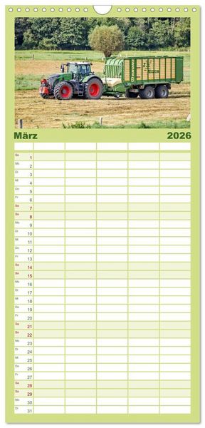 Produktbild: Familienplaner 2026 - Landwirtschaft im Norden mit 5 Spalten (Wandkalender, 21 x 45 cm) CALVENDO