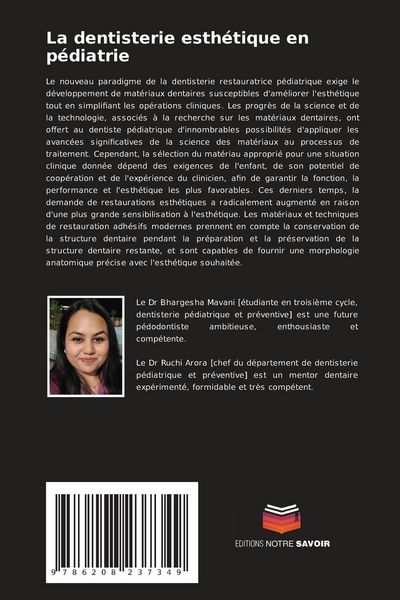 Produktbild: La dentisterie esth&eacute;tique en p&eacute;diatrie