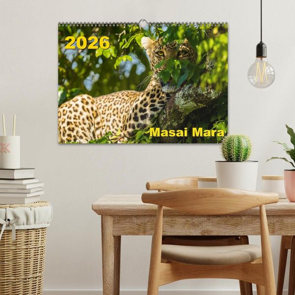 Produktbild: Masai Mara 2026 (Wandkalender 2026 DIN A3 quer), CALVENDO Monatskalender