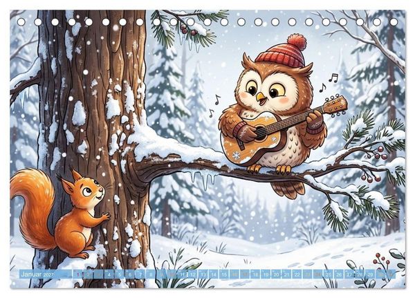 Produktbild: Tierisch musikalisch - Taktgef&uuml;hl mit Humor (Tischkalender 2027 DIN A5 quer), CALVENDO Monatskalender