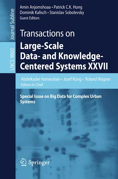 Produktbild: Transactions on Large-Scale Data- and Knowledge-Centered Systems XXVII