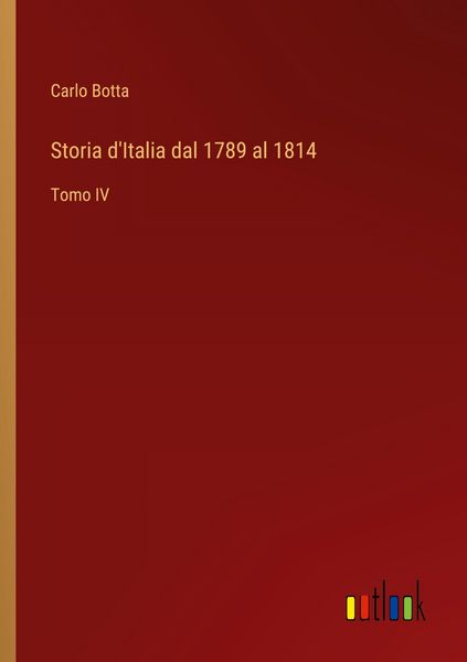 Produktbild: Storia d'Italia dal 1789 al 1814