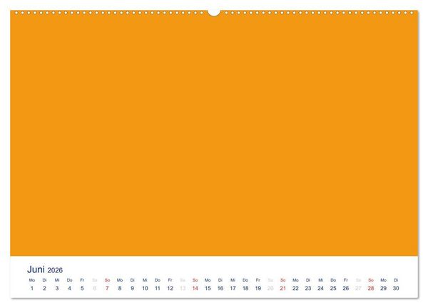 Produktbild: Farbiger Bastelkalender (Wandkalender 2026 DIN A2 quer), CALVENDO Monatskalender
