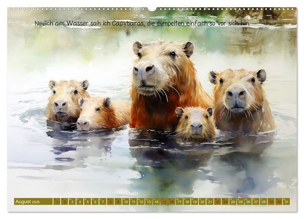 Produktbild: Neulich am Wasser (hochwertiger Premium Wandkalender 2026 DIN A2 quer), Kunstdruck in Hochglanz