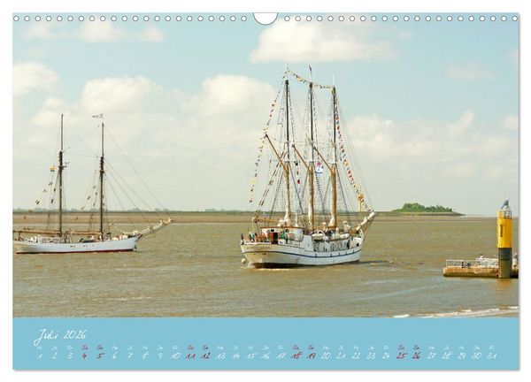 Produktbild: SAIL Bremerhaven. Segelspektakel zum Wegtr&auml;umen (Wandkalender 2026 DIN A3 quer), CALVENDO Monatskalender