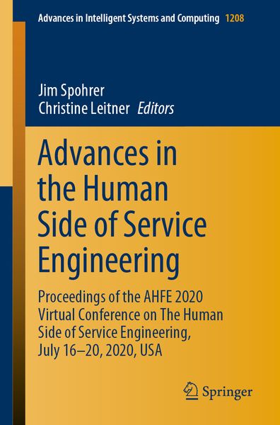 Produktbild: Advances in the Human Side of Service Engineering