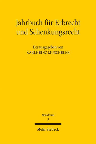 Produktbild: Hereditare - Jahrbuch f&uuml;r Erbrecht und Schenkungsrecht