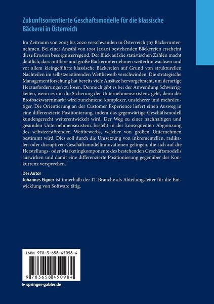 Produktbild: Zukunftsorientierte Gesch&auml;ftsmodelle f&uuml;r die klassische B&auml;ckerei in &Ouml;sterreich