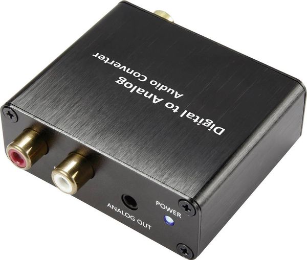 Audio Konverter [Toslink, Cinch-Digital - Cinch, Klinke] unidirektional SpeaKa Professional SP-DAC-TK/CK