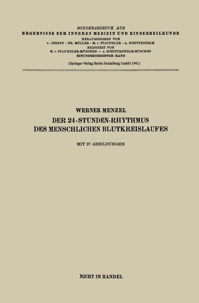 Produktbild: Der 24-Stunden-Rhythmus des menschlichen Blutkreislaufes