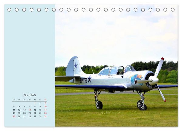 Produktbild: Sportliche Kunstflieger (Tischkalender 2026 DIN A5 quer), CALVENDO Monatskalender