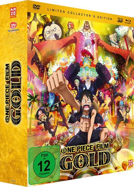Produktbild: One Piece - 12. Film: Gold (+ Blu-ray + 3D-Blu-ray) [LCE]