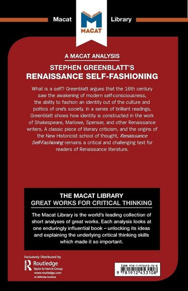 Produktbild: An Analysis of Stephen Greenblatt's Renaissance Self-Fashioning