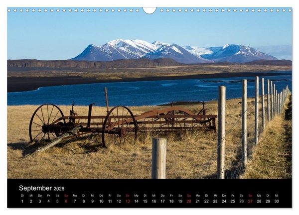 Produktbild: Eindr&uuml;cklich Island 2026 (Wandkalender 2026 DIN A3 quer), CALVENDO Monatskalender