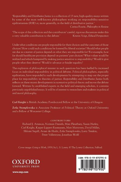 Produktbild: Responsibility and Distributive Justice