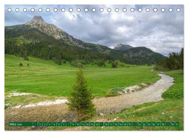 Produktbild: Tannheim und das Tal (Tischkalender 2026 DIN A5 quer), CALVENDO Monatskalender