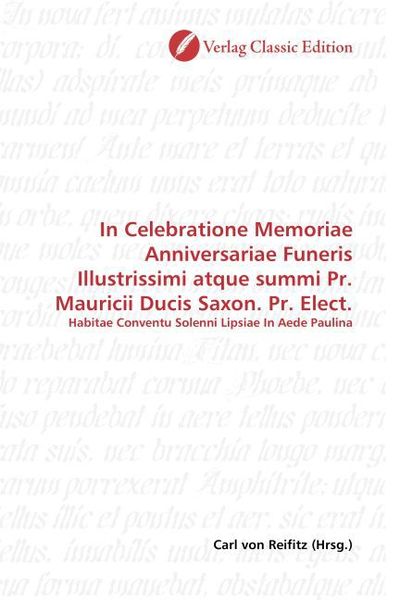 Produktbild: In Celebratione Memoriae Anniversariae Funeris Illustrissimi