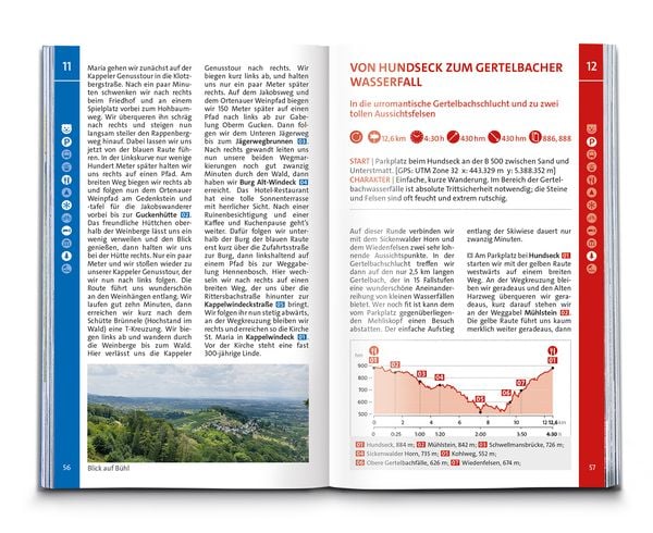Produktbild: KOMPASS Wanderführer Schwarzwald Mitte-Nord, 50 Touren mit Extra-Tourenkarte